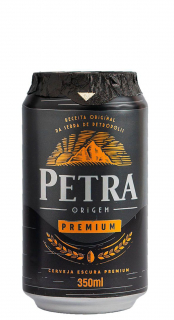 Cerveja Petra Premium Escura Lata 350ml
