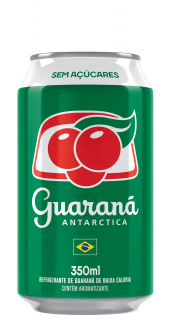 Refrigerante Guaraná Antarctica Sem Açúcares Lata 350ml