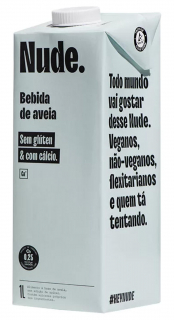 Bebida de Aveia Sem Glúten + Cálcio Nude. 1L