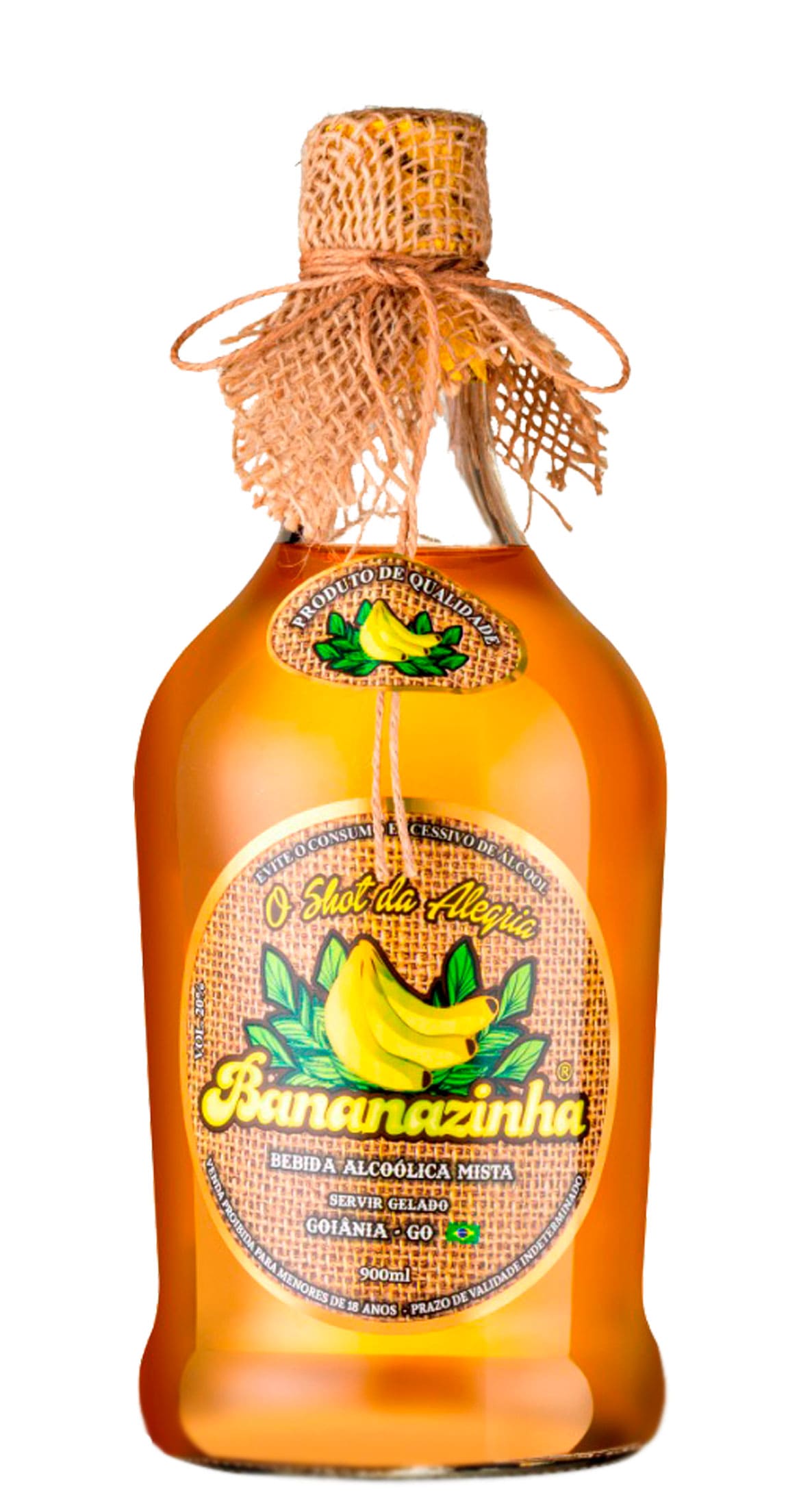 Aguardente Bananazinha 900 ml | Imigrantes Bebidas