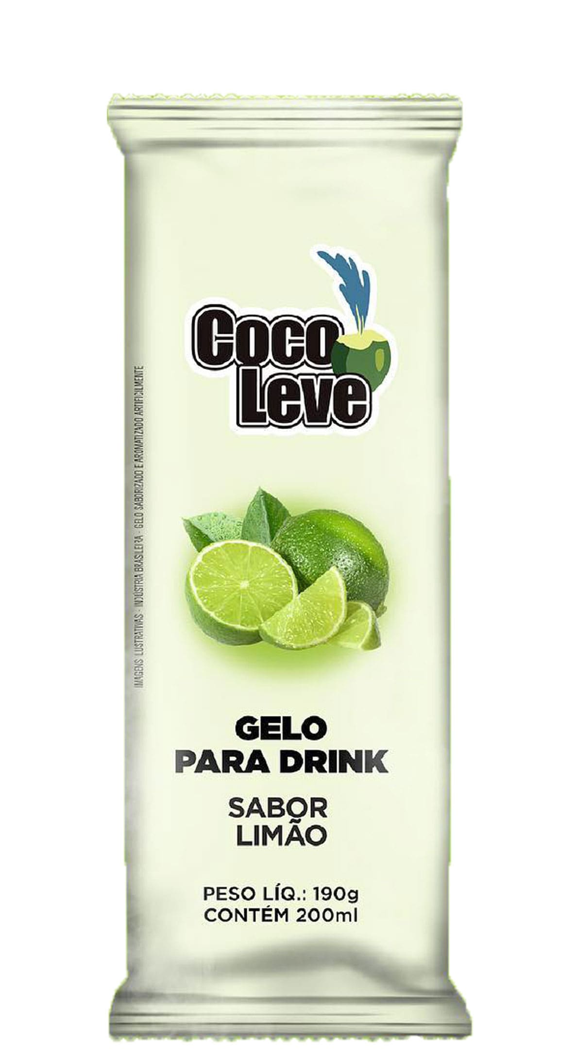 Gelo Para Drink Sabor Coco 100% Natural Gelótimo Fruit 185g - Supernosso