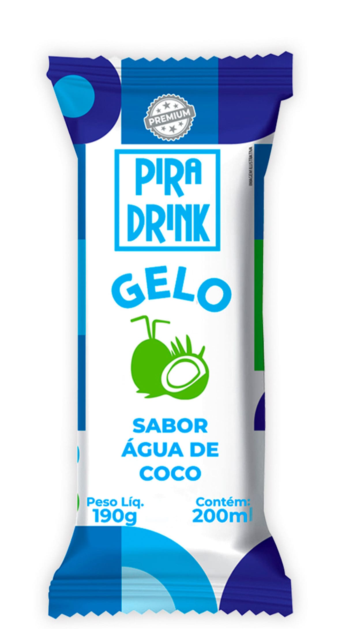 Gelo Água de Coco Gelo Moreira 450g 