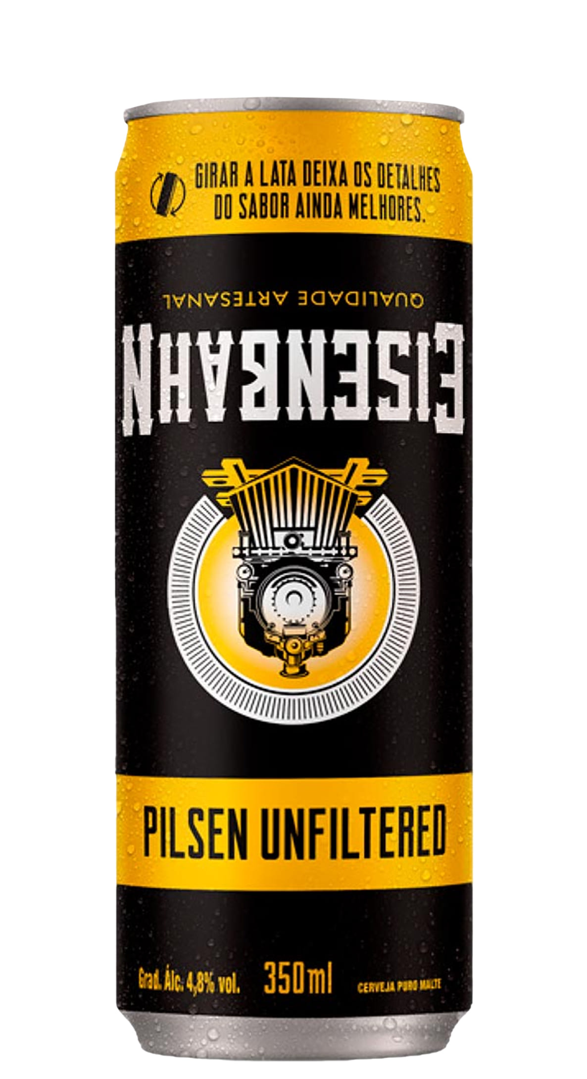 Cerveja Eisenbahn Pilsen Unfiltered Lata 350ml - Imigrantes Bebidas