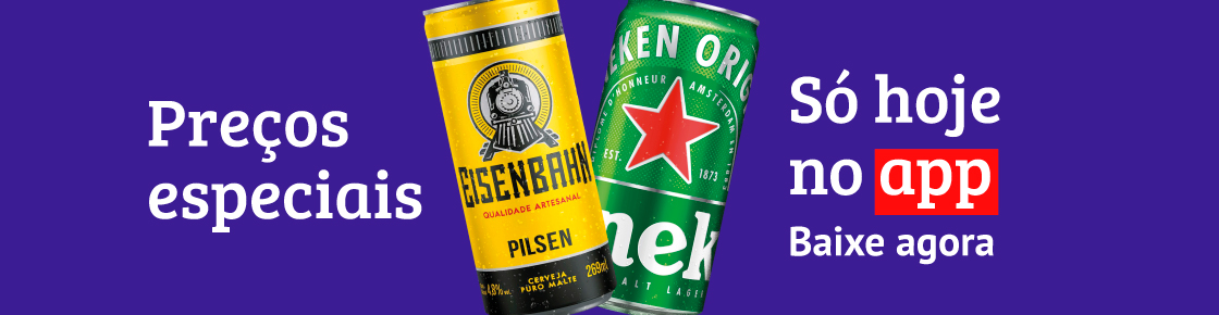 Cervejas Eisenbahn e Heineken com preos especiais. S hoje no app. Baixe agora
