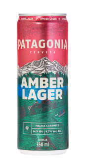 Cerveja Patagonia Amber Lager Lata 350ml