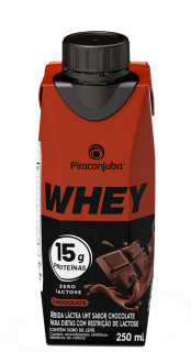 Whey Piracanjuba Zero Lactose Sabor Chocolate 250ml