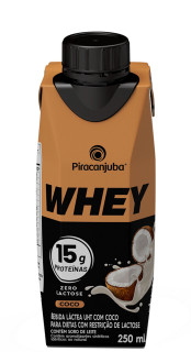 Whey Piracanjuba Zero Lactose Sabor Coco 250ml