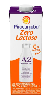 Leite Piracanjuba Semidesnatado A2 Zero Lactose 1L
