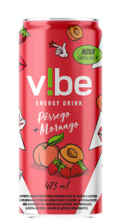 Energtico Vibe Pssego + Morango 473ml
