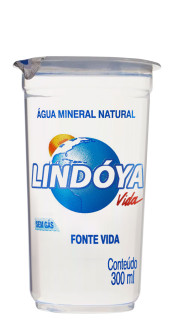 gua Mineral Lindya Sem Gs Copo 300ml
