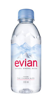 gua Mineral Natural Evian Sem Gs 330ml