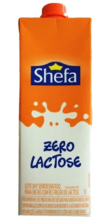 Leite Shefa Semi Desnatado Zero Lactose 1 L.