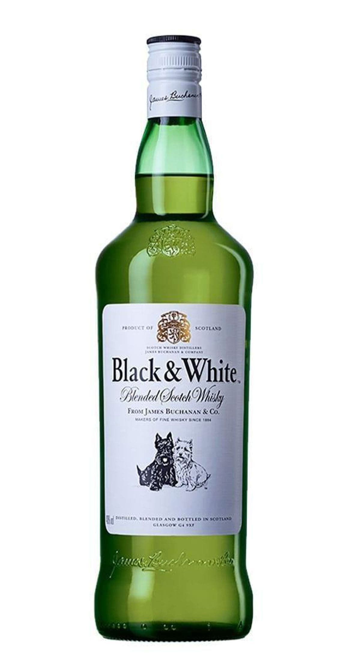 Sostener Tradicional Rubí Whisky Black & White 1L - Imigrantes Bebidas