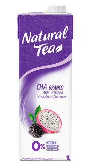 Ch Branco Natural Tea Sabor Pitaya e Amora 1L