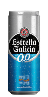Cerveja Estrella Galicia 0,0% lcool Lata 330ml