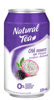 Ch Branco Natural Tea Sabor Pitaya e Amora Lata 335ml