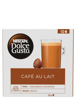 Café em Cápsula Nescafé Dolce Gusto Café Au Lait 100g com 10 Cápsulas