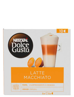 Café em Cápsula Nescafé Dolce Gusto Latte Macchiato 112g com 10 Cápsulas