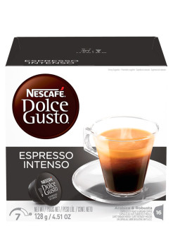 Caf em Cpsula Nescaf Dolce Gusto Espresso Intenso 128g com 16 Cpsulas