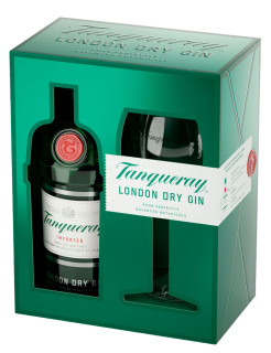 Kit Gin Tanqueray Dry 750ml com 1 Taa Exclusiva