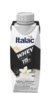 Bebida Lctea Italac Whey Protein 15g Sabor Baunilha 250ml
