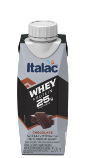 Bebida Lctea Italac Whey Protein 25g Sabor Chocolate 250ml
