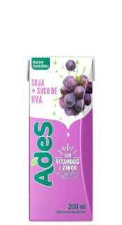 Bebida de Soja Sabor Uva Ades 200ml