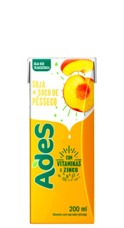 Bebida de Soja Sabor Pssego Ades 200ml