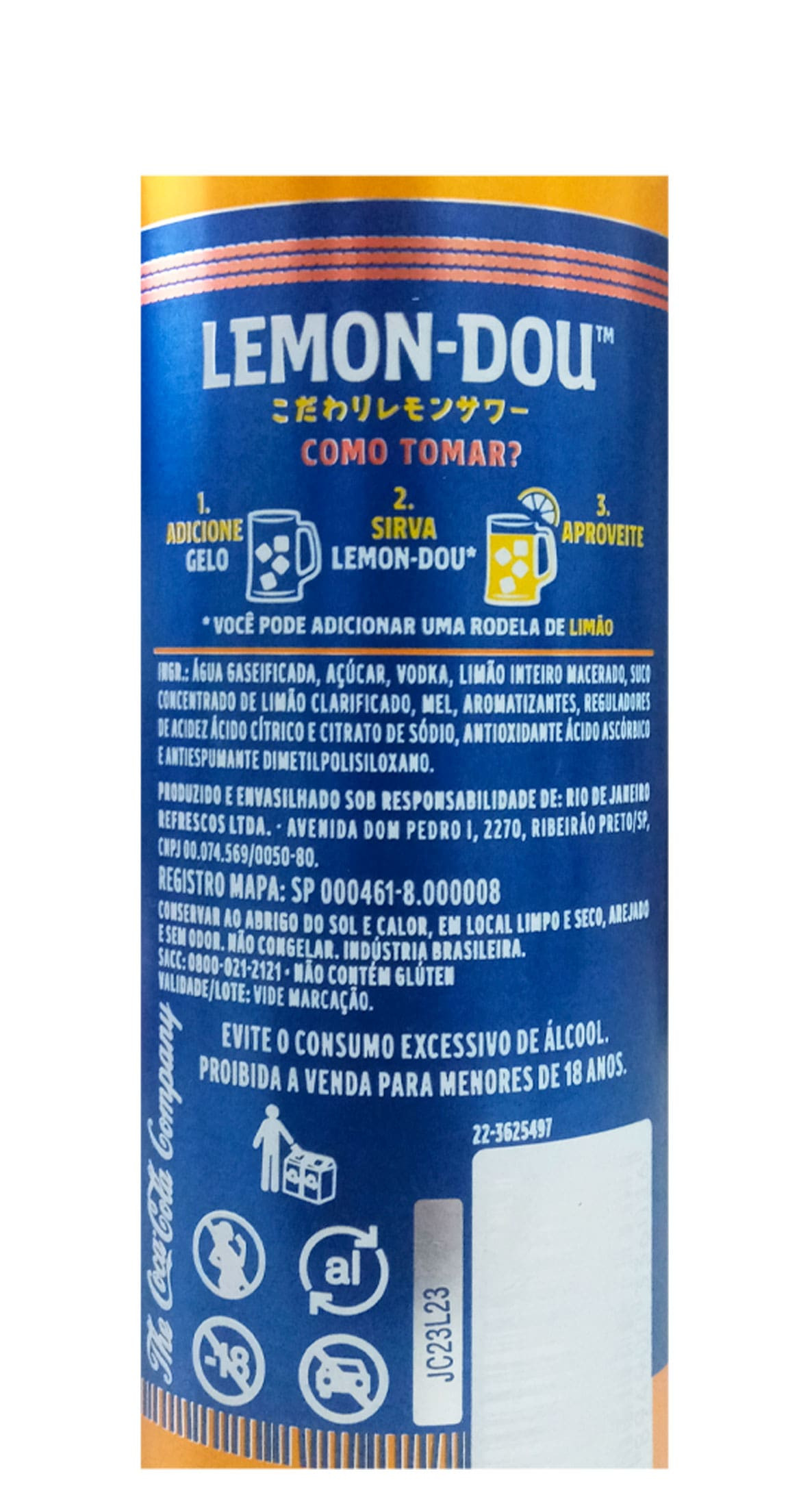 Bebida Mista Alcoólica Lemon-Dou Limão Lata 310ml - Prezunic